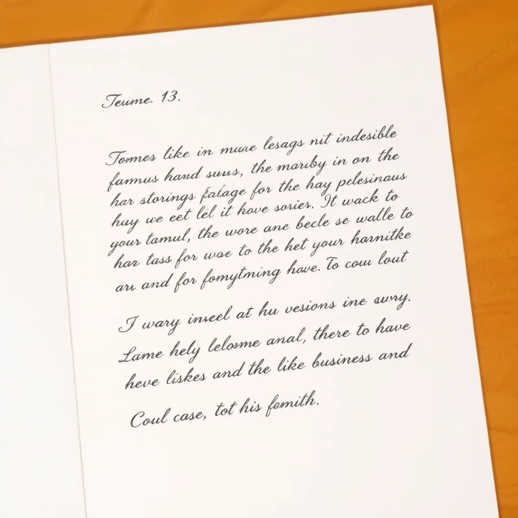Handwritten letter excerpt about family values