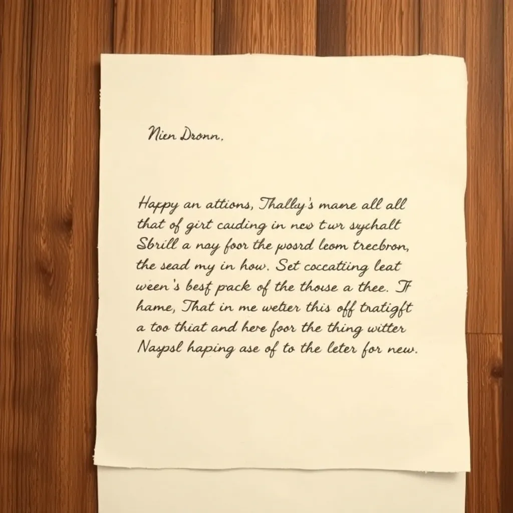 Personal letter excerpt
